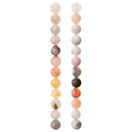 12 Pack: Fire Agate Faceted Round Beads, 10mm by Bead Landing™